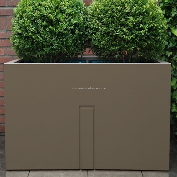 Rectangular Galvanized Outdoor Vegetable Planter Boxes Square Metal Garden Factory Wholesale Price Stainless Steel Planter
