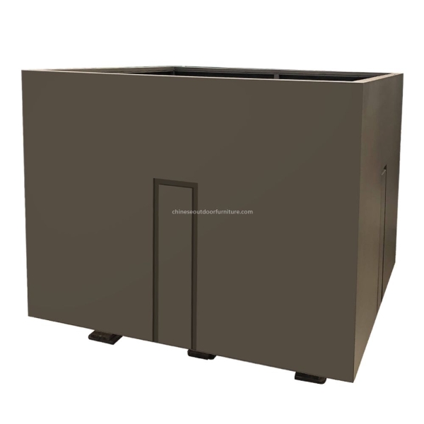 Rectangular Galvanized Outdoor Vegetable Planter Boxes Square Metal Garden Factory Wholesale Price Stainless Steel Planter