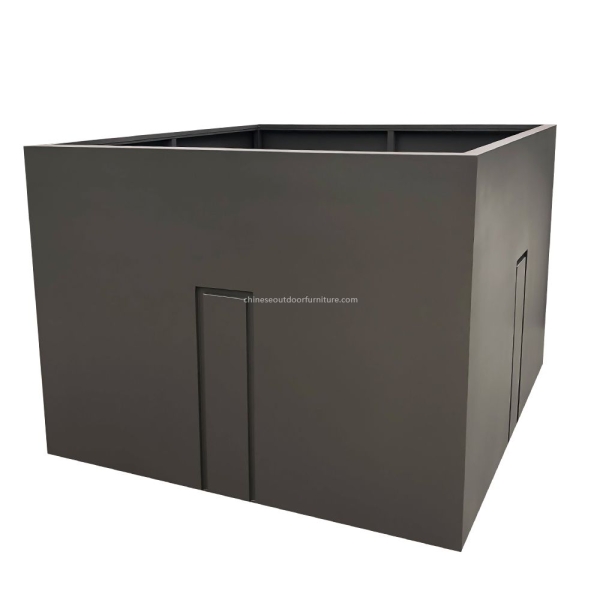 Rectangular Galvanized Outdoor Vegetable Planter Boxes Square Metal Garden Factory Wholesale Price Stainless Steel Planter