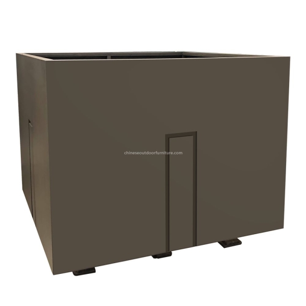 Rectangular Galvanized Outdoor Vegetable Planter Boxes Square Metal Garden Factory Wholesale Price Stainless Steel Planter