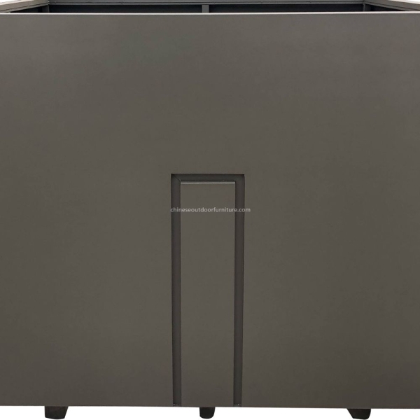 Rectangular Galvanized Outdoor Vegetable Planter Boxes Square Metal Garden Factory Wholesale Price Stainless Steel Planter